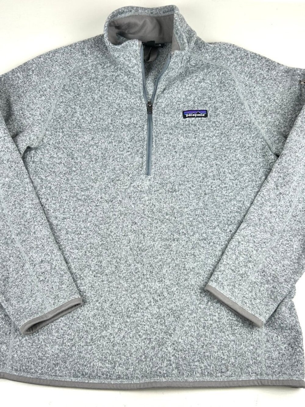 Patagonia Better Sweater 1/4 Zip Fleece Womens XL Heather Gray Pullover